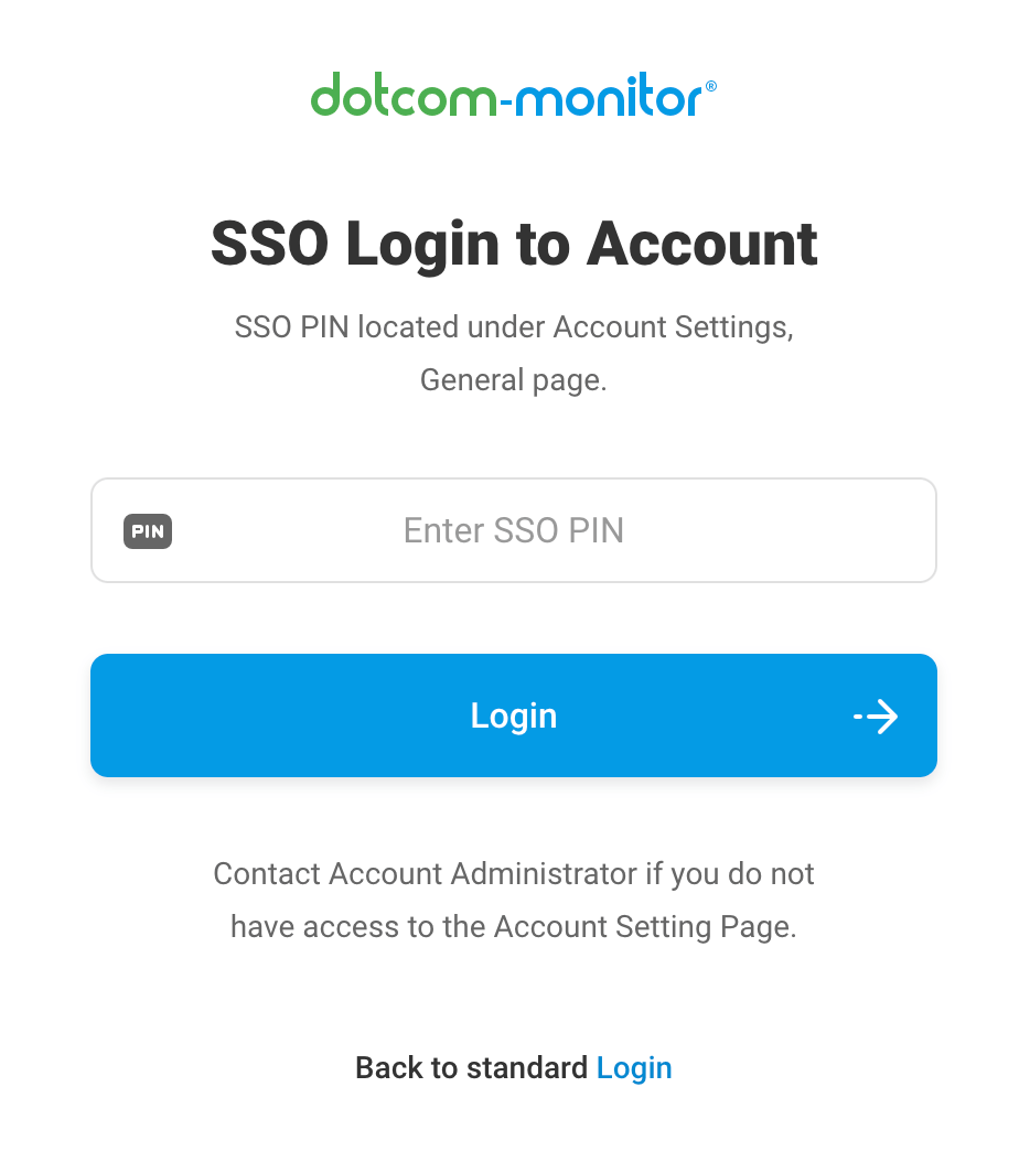 SSO login